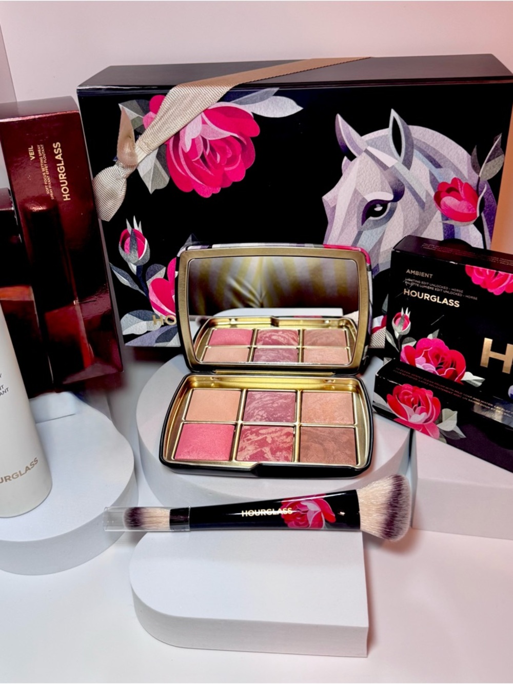 Hourglass Ambient Lighting Palette – Pink, Rose & Gold Tones